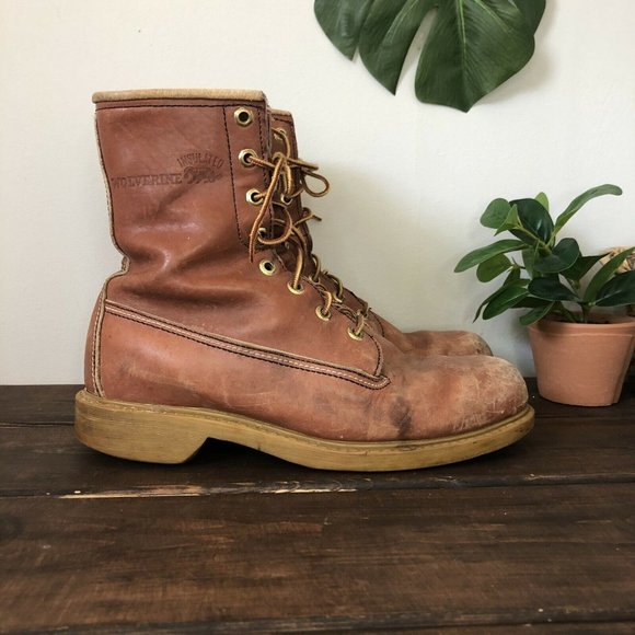 Wolverine Other - Vintage Wolverine Leather Lace-Up Combat Work Boot